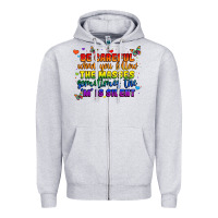Heather Grey be careful when you follow the masses sometimes th Zipper Hoodie - MaliasSmallBusiness