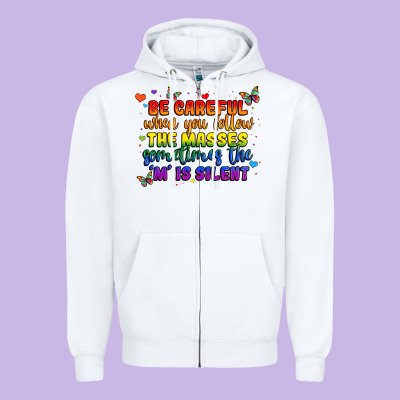 Be Careful When You Follow The Masses Sometimes Th Zipper Hoodie Designed By Maliassmallbusiness