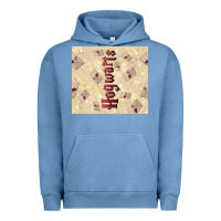 Pigment Pebble Blue hogwarts with letters Urban Hoodie - TumblerDesignByShophia