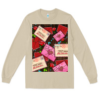 Mushroom love letters with roses  air Long Sleeve Tee - AdoDesignShop
