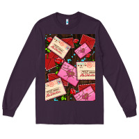 Plum love letters with roses  air Long Sleeve Tee - AdoDesignShop