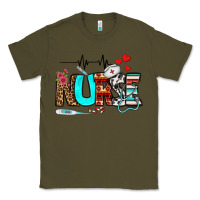 Army Green western nurse Classic Tee - BundleAndBundleShop