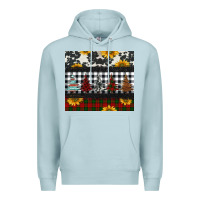 Blue Mist christmas trees and sunflowers Premium Hoodie - Jasminsmagicworld