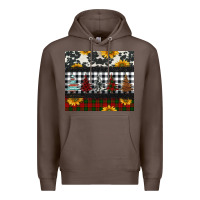 Coffee christmas trees and sunflowers Premium Hoodie - Jasminsmagicworld