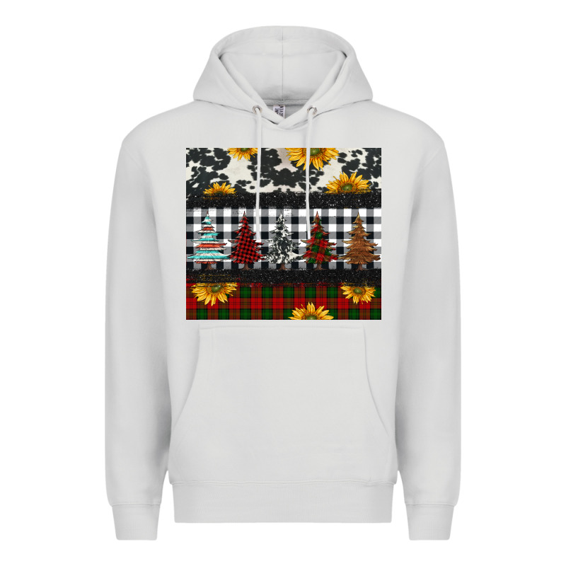 Christmas Trees And Sunflowers Premium Hoodie by Jasminsmagicworld | Teevron