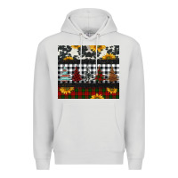 Dove Grey christmas trees and sunflowers Premium Hoodie - Jasminsmagicworld