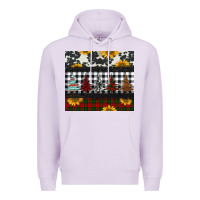 Lilac christmas trees and sunflowers Premium Hoodie - Jasminsmagicworld
