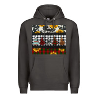 Smoke christmas trees and sunflowers Premium Hoodie - Jasminsmagicworld