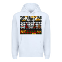 White christmas trees and sunflowers Premium Hoodie - Jasminsmagicworld