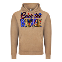 Vintage Coffee Back the blue with lightning bolt Vintage Hoodie - Neo Western