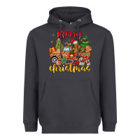 Smoke merry christmas gingerbread truck Heavyweight Hoodie - MaliasSmallBusiness