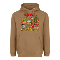 Toasted Coconut merry christmas gingerbread truck Heavyweight Hoodie - MaliasSmallBusiness