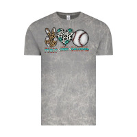 Cloud Rock peace love baseball Vintage Tee - CowhideDigitalArt