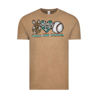 Vintage Coffee peace love baseball Vintage Tee - CowhideDigitalArt