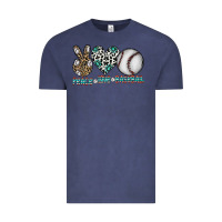 Peace Love Baseball Vintage Tee | Teevron