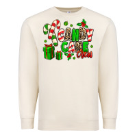 Sandshell Candy Cane Crew Premium Sweatshirt - MaliasSmallBusiness