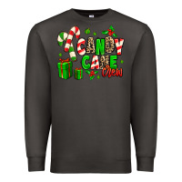 Smoke Candy Cane Crew Premium Sweatshirt - MaliasSmallBusiness