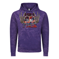 Cloud Purple Born to be free 4th of July Vintage Hoodie - CowGirlArtShop