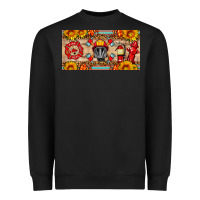 Black firefighter air mask sunflower and elementary license plate Heavyweight Sweatshirt - HRA Design Shop