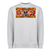 Heather Grey firefighter air mask sunflower and elementary license plate Heavyweight Sweatshirt - HRA Design Shop