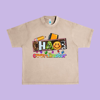 Teacher Chaos Coordinator Urban Heavy Tee Designed By Adodesignshop
