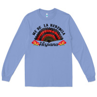 Me De La Herencia Hispana Hand Fan Long Sleeve Tee | Teevron