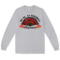 Moon Dust me de la herencia hispana hand fan Long Sleeve Tee - BundleAndBundleShop