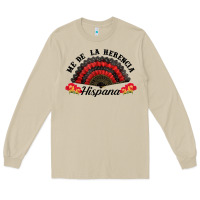 Mushroom me de la herencia hispana hand fan Long Sleeve Tee - BundleAndBundleShop