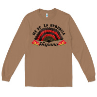 Toasted Coconut me de la herencia hispana hand fan Long Sleeve Tee - BundleAndBundleShop