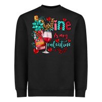 Black wine is my valentine olivia Heavyweight Sweatshirt - OliviaCreatesArt