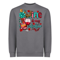 Storm wine is my valentine olivia Heavyweight Sweatshirt - OliviaCreatesArt