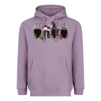 Lavender grey christmas afro gnomies Heavyweight Hoodie - MaliasSmallBusiness