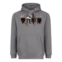Storm grey christmas afro gnomies Heavyweight Hoodie - MaliasSmallBusiness