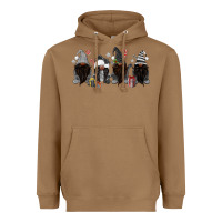 Toasted Coconut grey christmas afro gnomies Heavyweight Hoodie - MaliasSmallBusiness