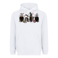 White grey christmas afro gnomies Heavyweight Hoodie - MaliasSmallBusiness