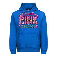 Cobalt I wear pink for my custom name Cancer Awareness Urban Hoodie - HowdyJamesFarm