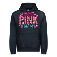 Navy I wear pink for my custom name Cancer Awareness Urban Hoodie - HowdyJamesFarm