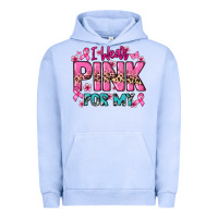Pigment Grape Ice I wear pink for my custom name Cancer Awareness Urban Hoodie - HowdyJamesFarm