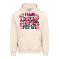 Sandshell I wear pink for my custom name Cancer Awareness Urban Hoodie - HowdyJamesFarm