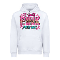 White I wear pink for my custom name Cancer Awareness Urban Hoodie - HowdyJamesFarm