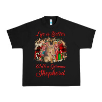 Black Christmas life is better with a german shepherd Urban Heavy Tee - JahusDesignShop