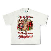 Pistachio Christmas life is better with a german shepherd Urban Heavy Tee - JahusDesignShop