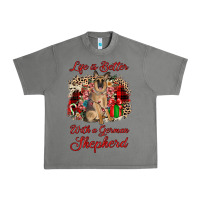 Tornado Christmas life is better with a german shepherd Urban Heavy Tee - JahusDesignShop