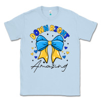 Dusty Blue Down Right Amazing Classic Tee - CowhideDigitalArt