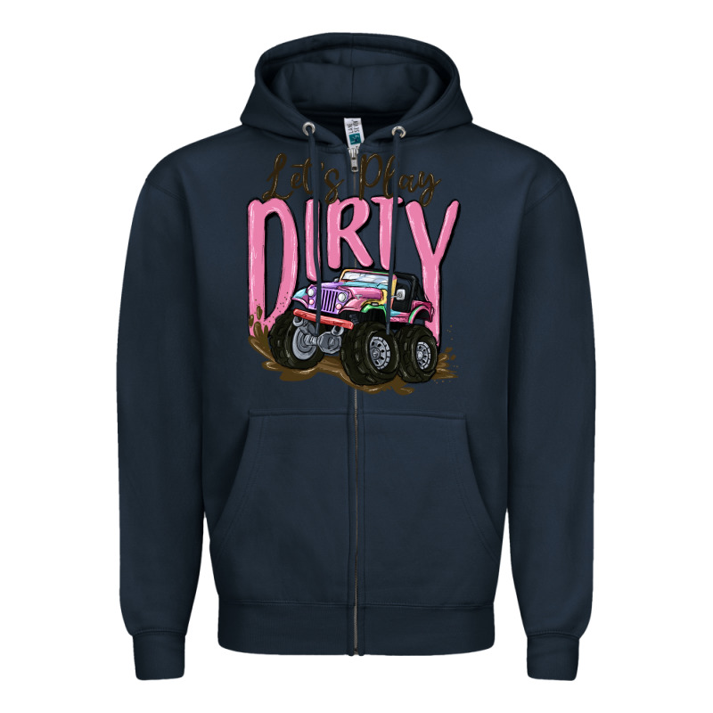 Let's Play Dirty Zipper Hoodie by MaliasSmallBusiness | Teevron