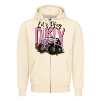Sandshell let's play dirty Zipper Hoodie - MaliasSmallBusiness