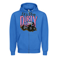 True Royal let's play dirty Zipper Hoodie - MaliasSmallBusiness