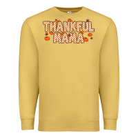 Antique Gold Thankful Mama Premium Sweatshirt - MaliasSmallBusiness