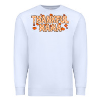White Thankful Mama Premium Sweatshirt - MaliasSmallBusiness