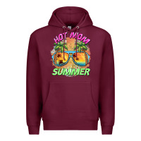 Burgundy hot mom summer Premium Hoodie - BarkalooDesign